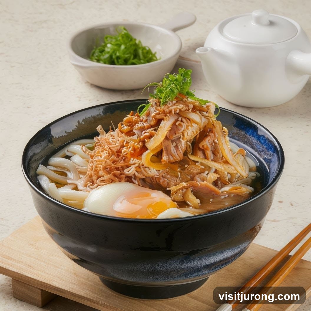 Noodle Soup with Egg and Meat