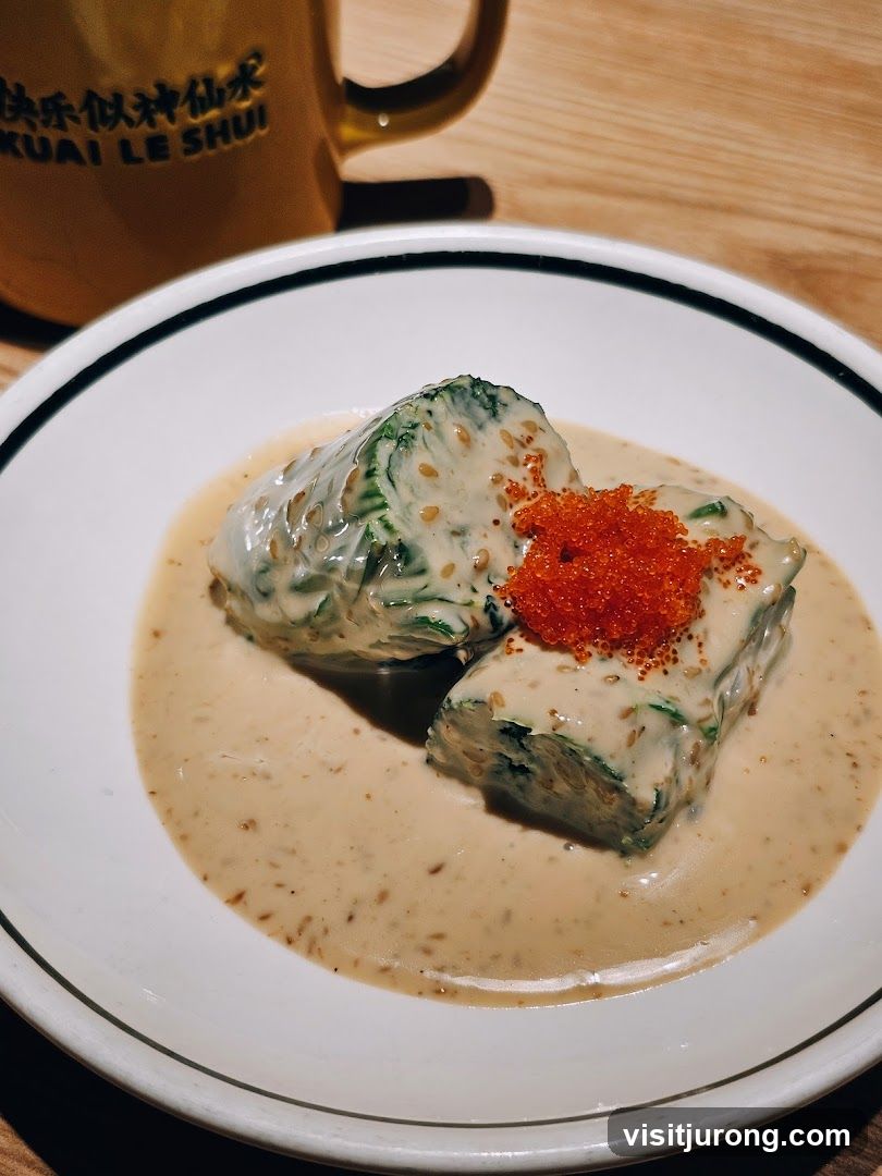 Broccoli with Sauce and Roe