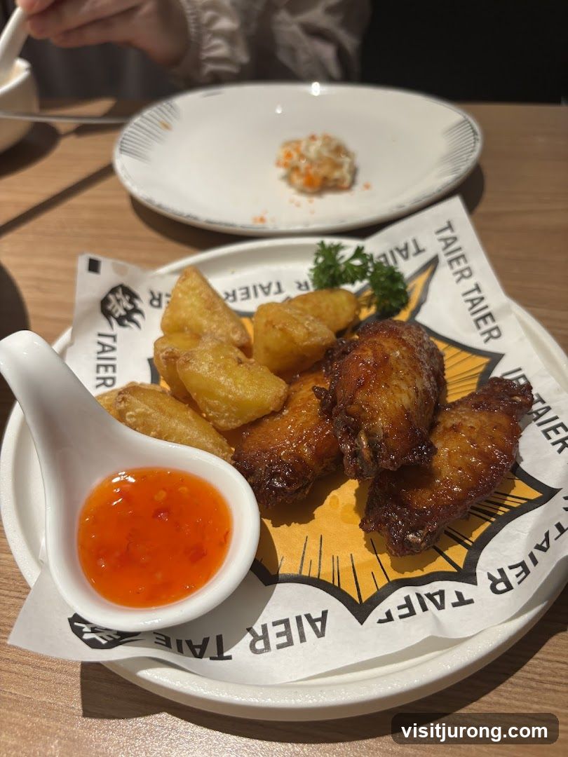 Chicken Wings and Fries