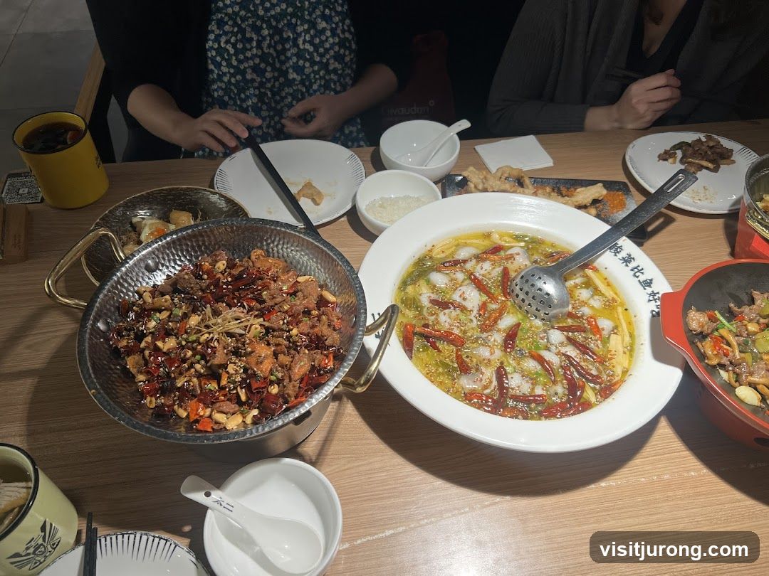 Table with Chinese Food