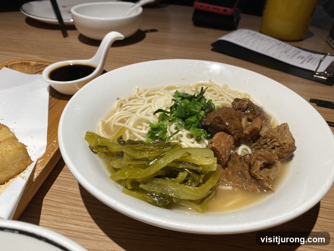 Noodle Soup with Beef and Pickled Greens