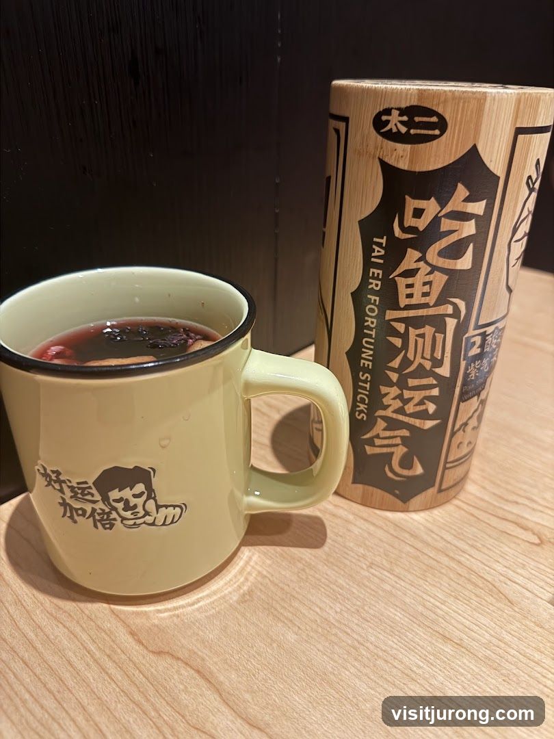 Drink and Fortune Sticks Container