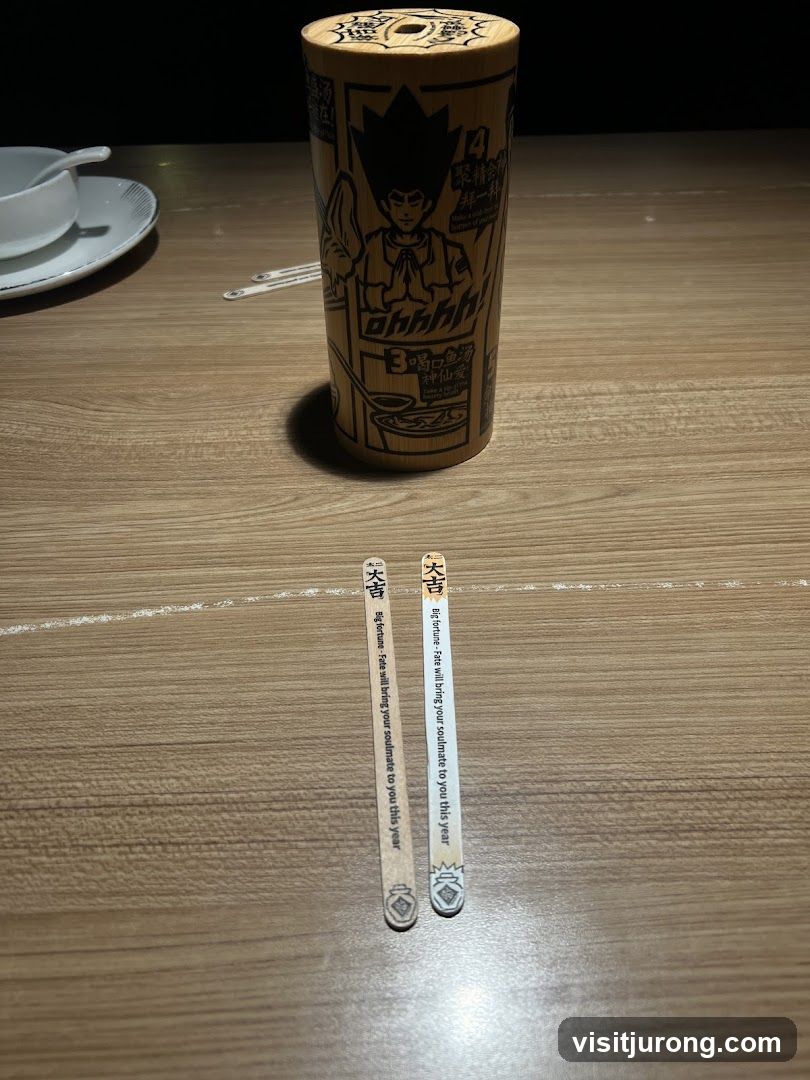 Wooden Container and Fortune Sticks