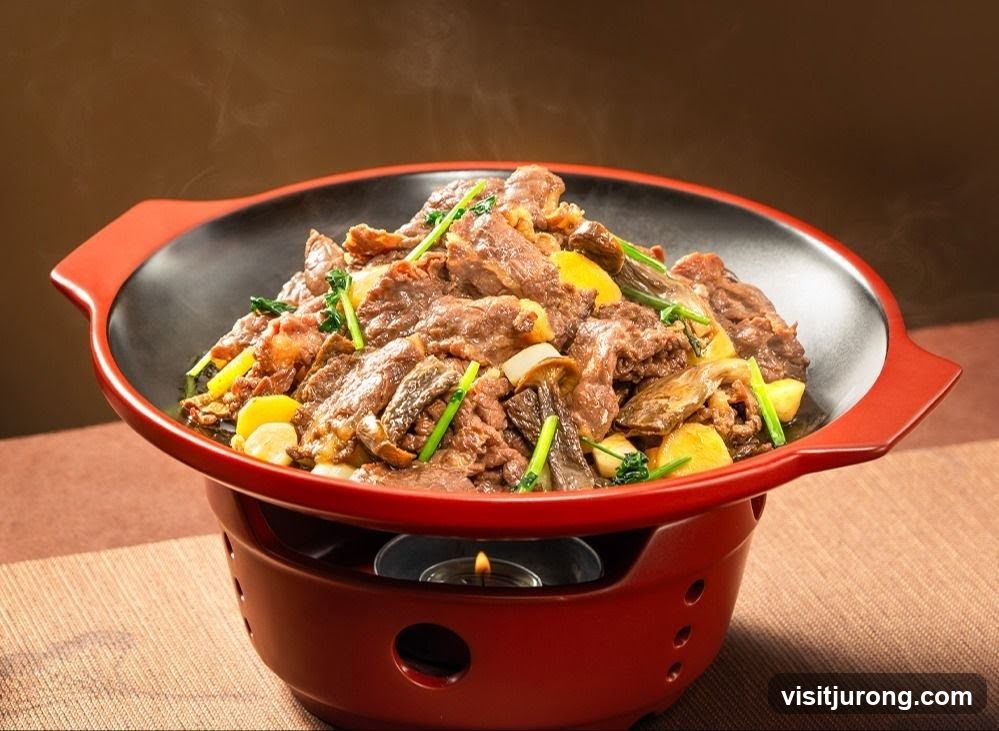 Steaming Pot of Braised Beef and Potatoes