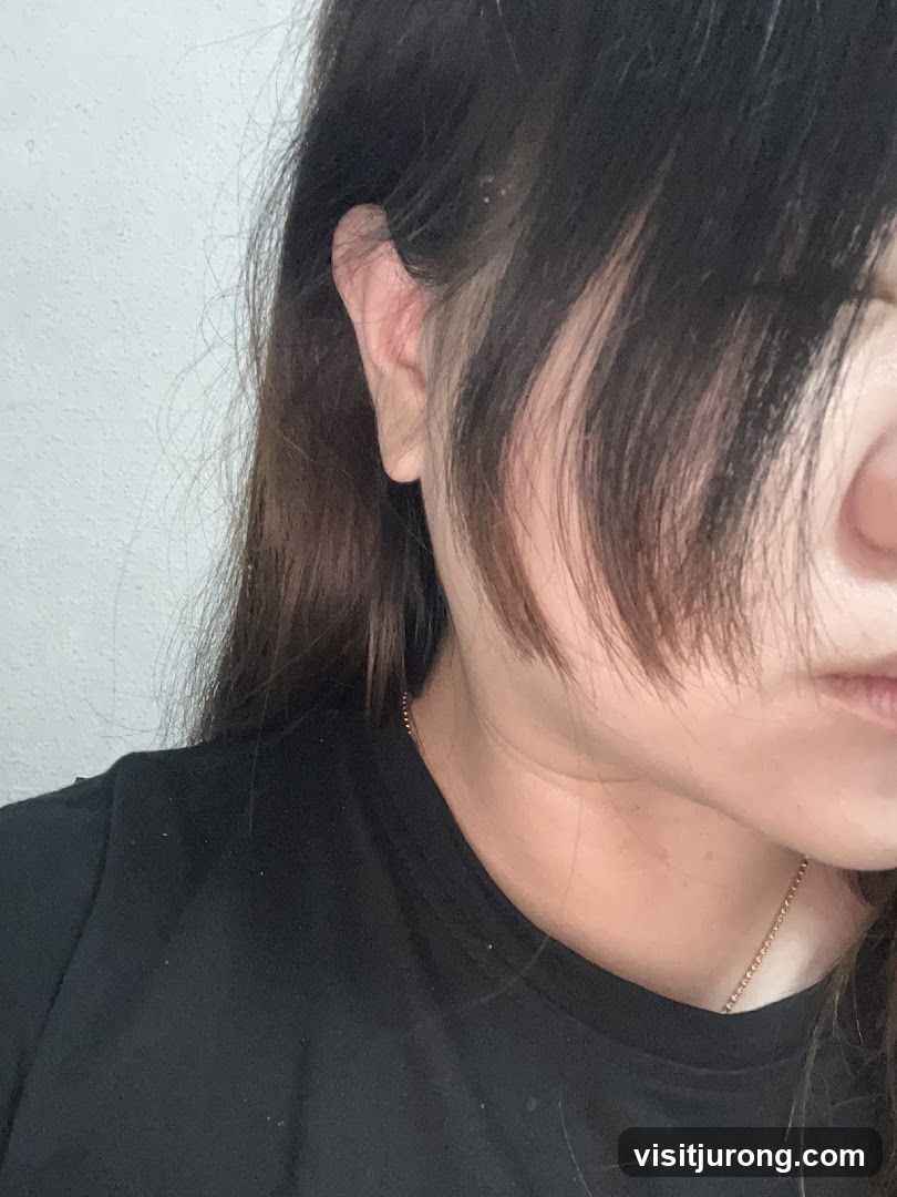 Woman's Ear and Neck