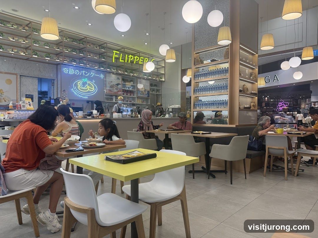 Interior of a pancake restaurant