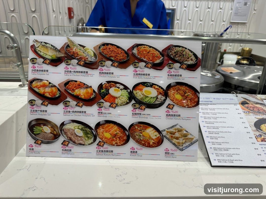 Korean Food Menu