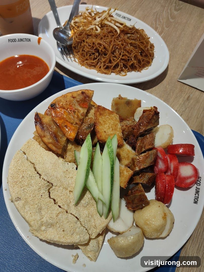 Food Platter and Noodles