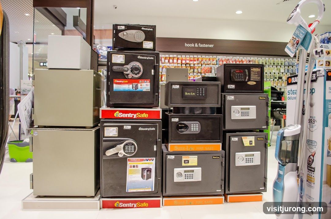 Safes and Cleaning Appliances Display