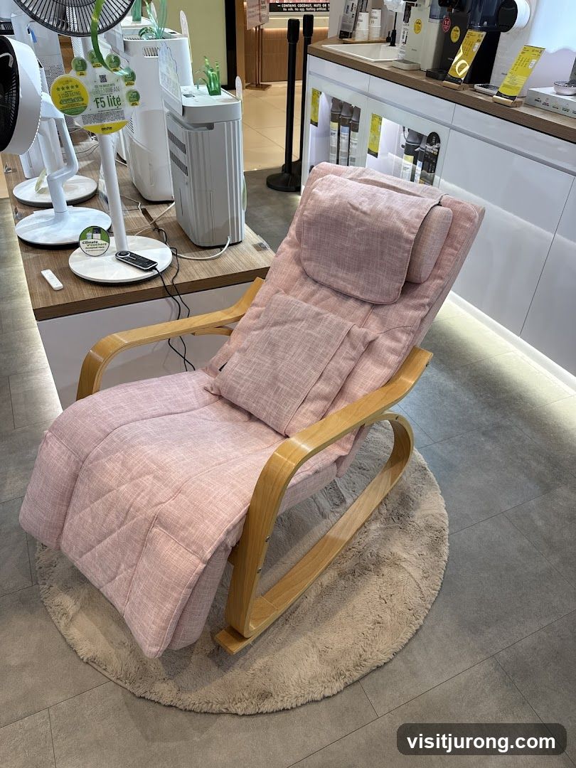 Pink Massage Chair Display