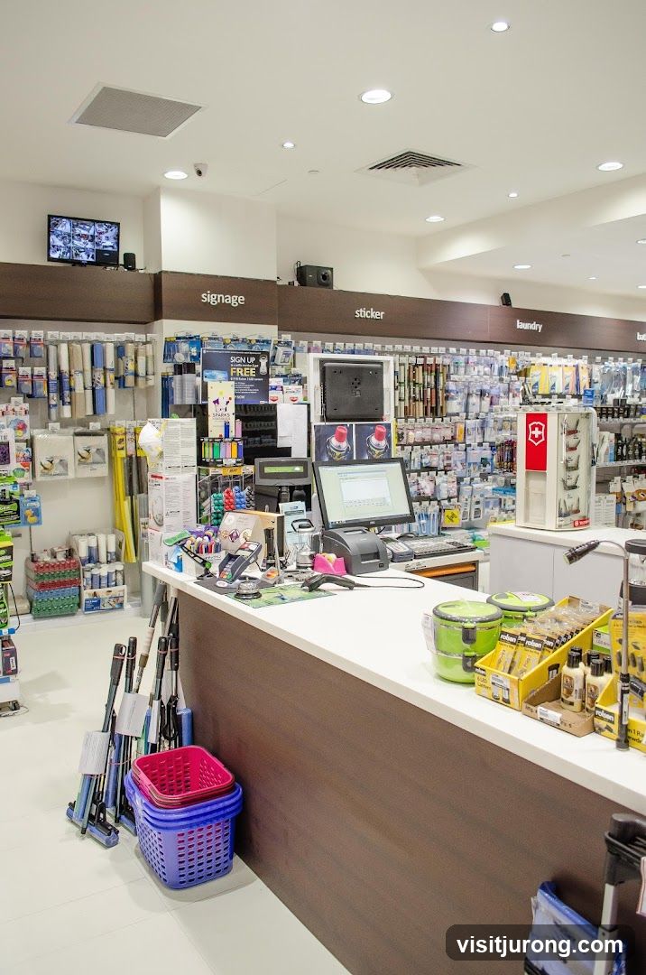 Store Counter with Merchandise