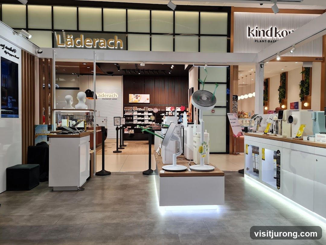 Interior of a retail store with multiple brands
