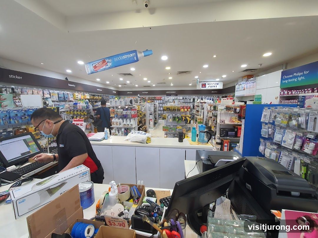 Store Interior with Various Products