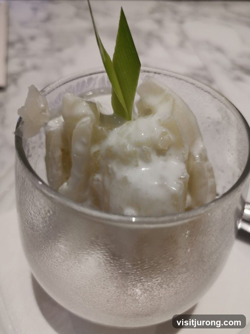 Dessert in a glass cup