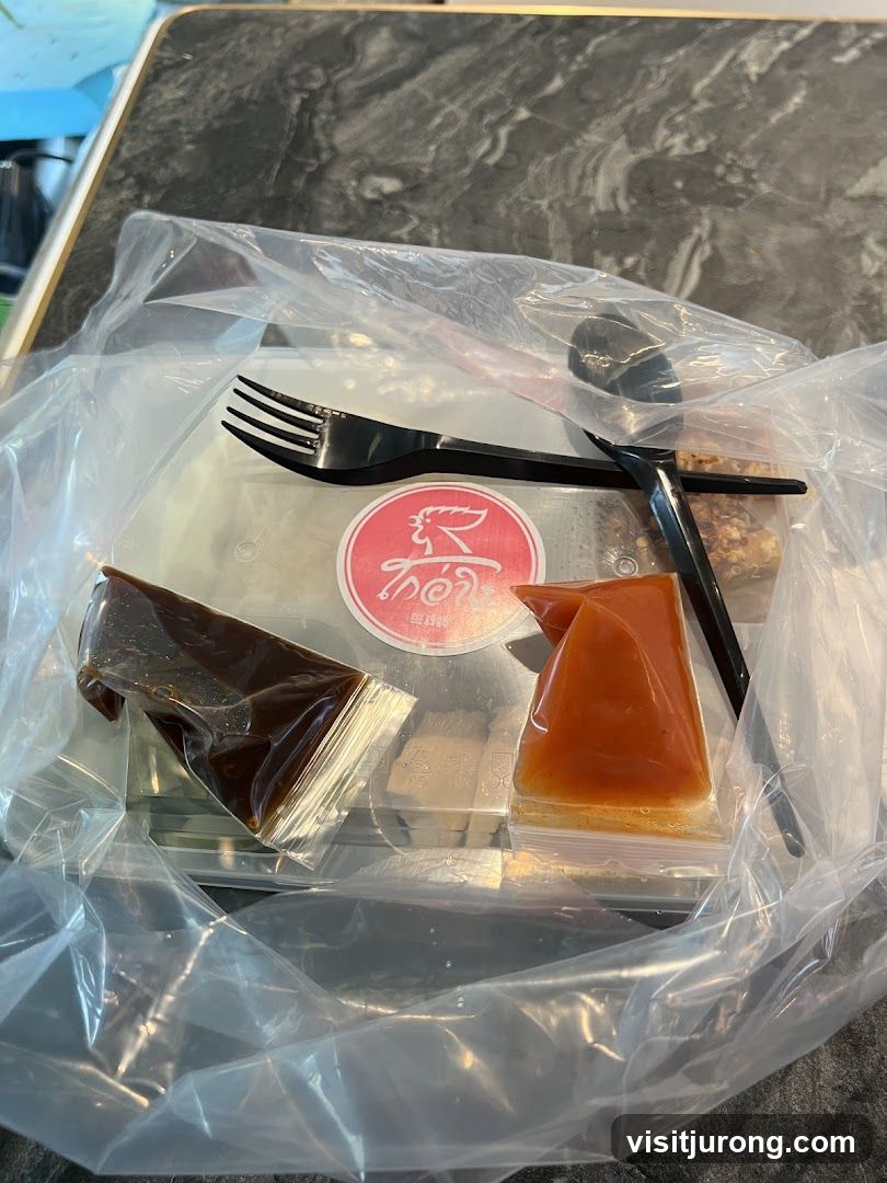 Takeout Food with Sauces
