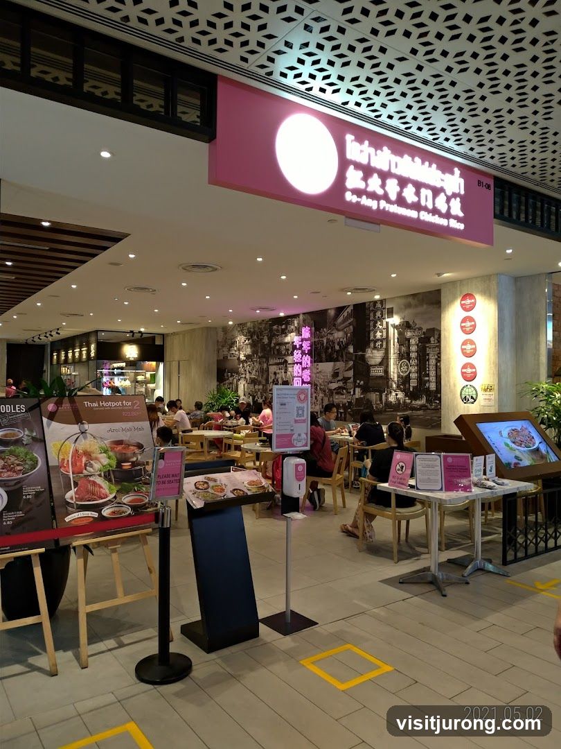 Restaurant Interior with Menu Displays