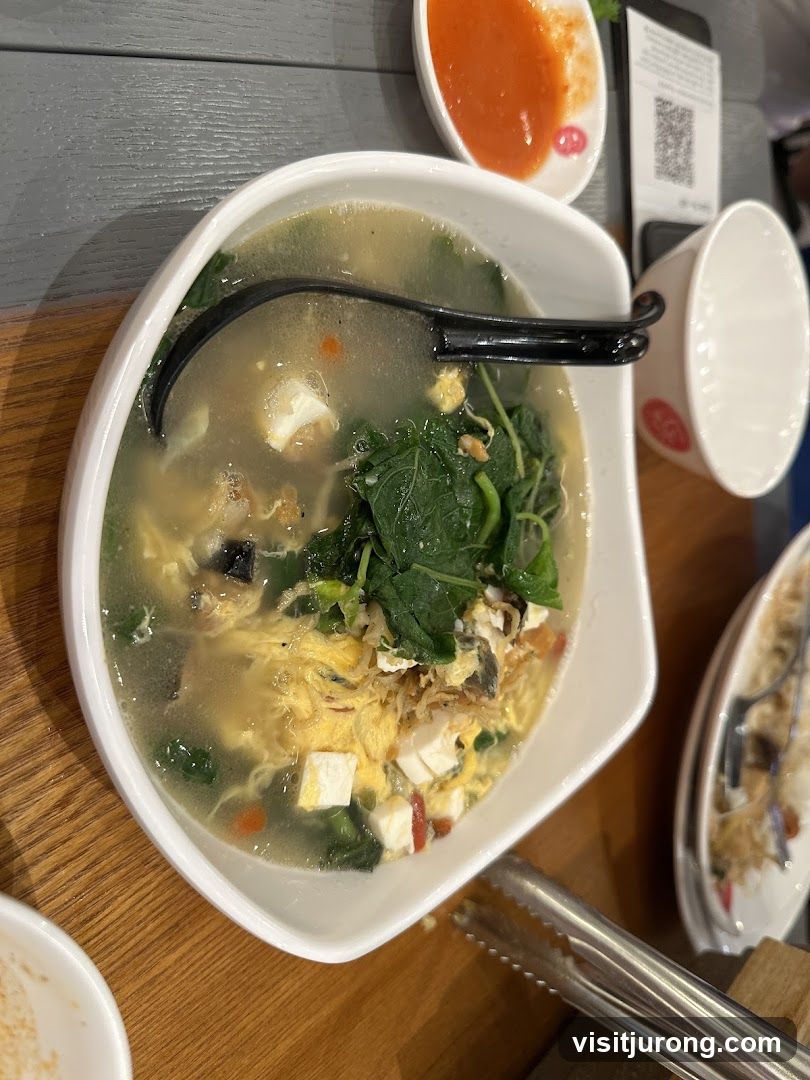Soup with Tofu and Greens