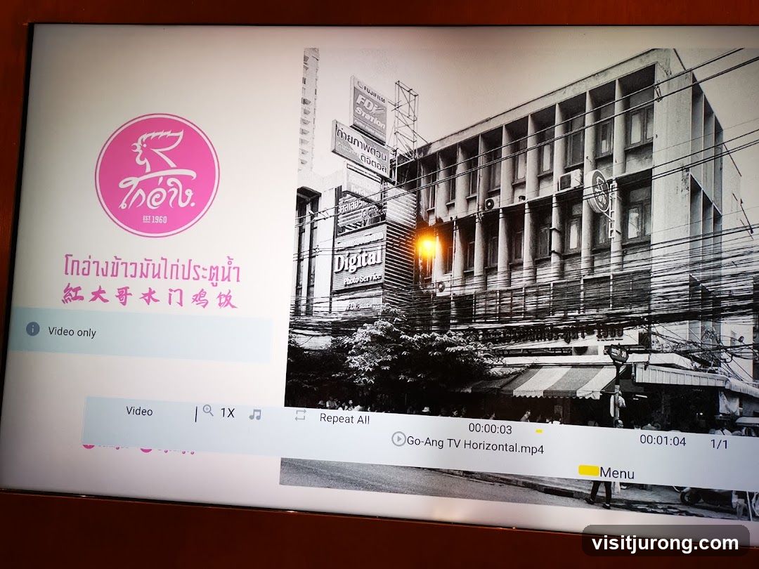 Video Player with Restaurant Branding