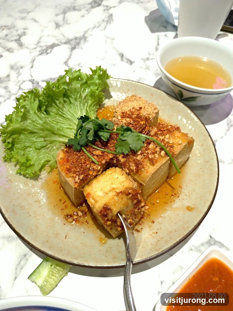 Fried Tofu with Toppings