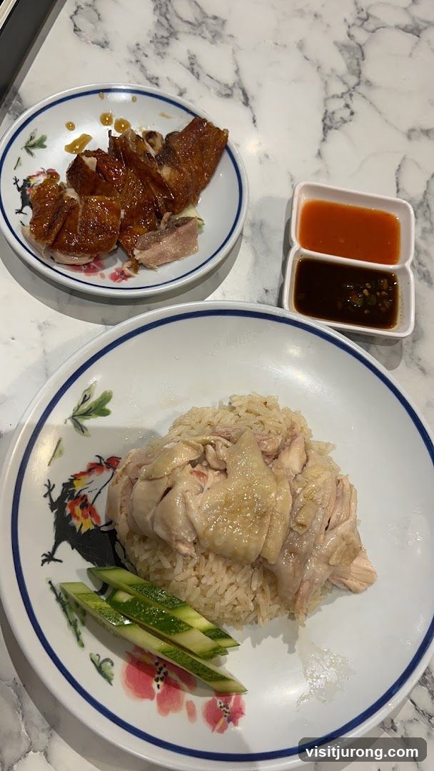 Hainanese Chicken Rice and Roasted Duck
