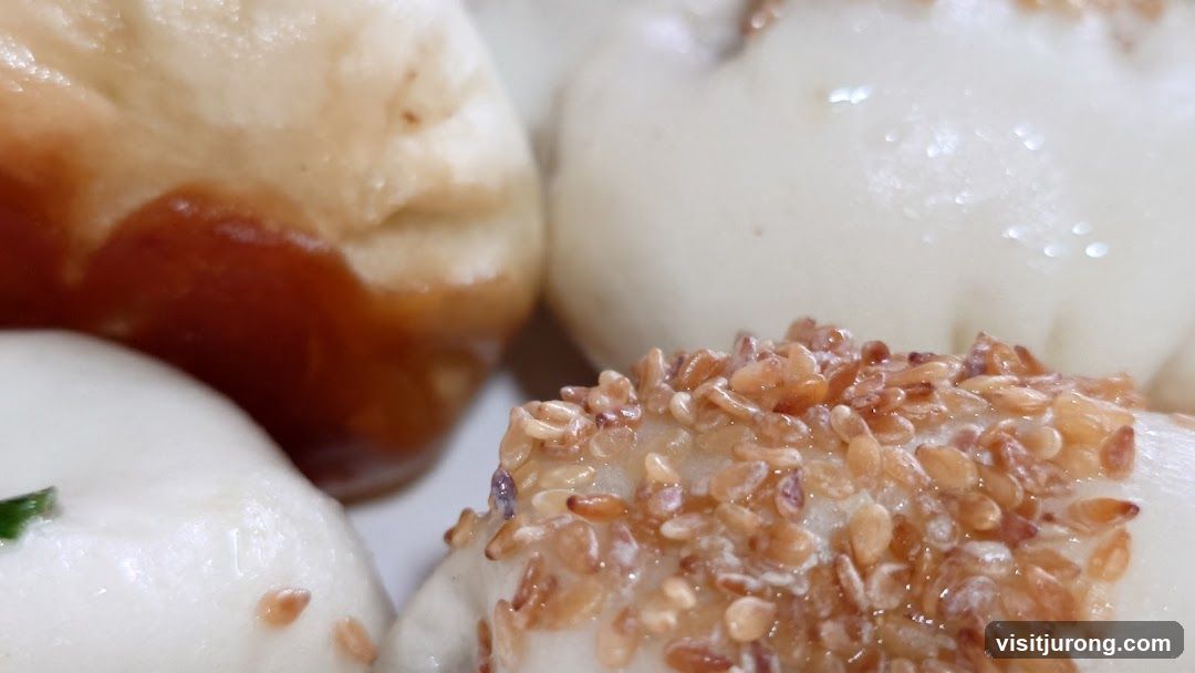 Close-up of Steamed Buns