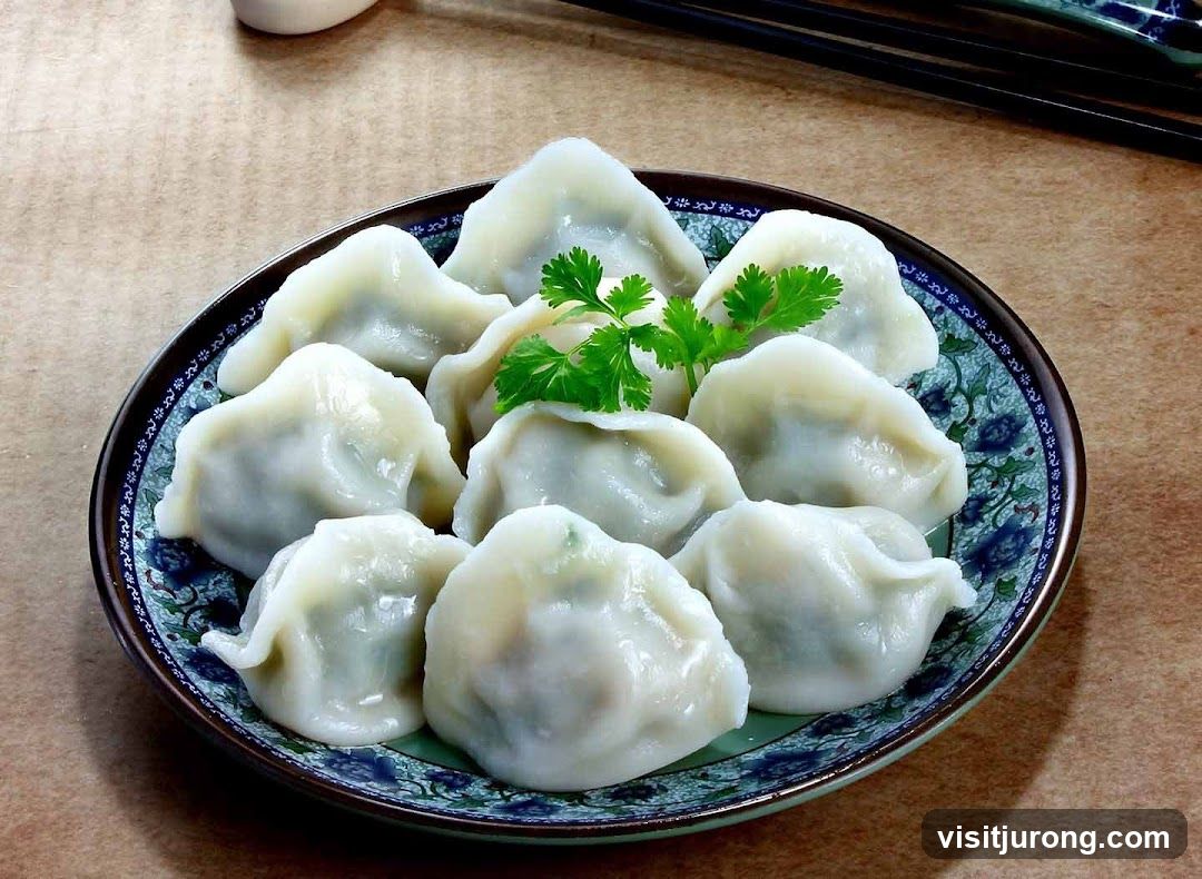 Dumplings on a Plate