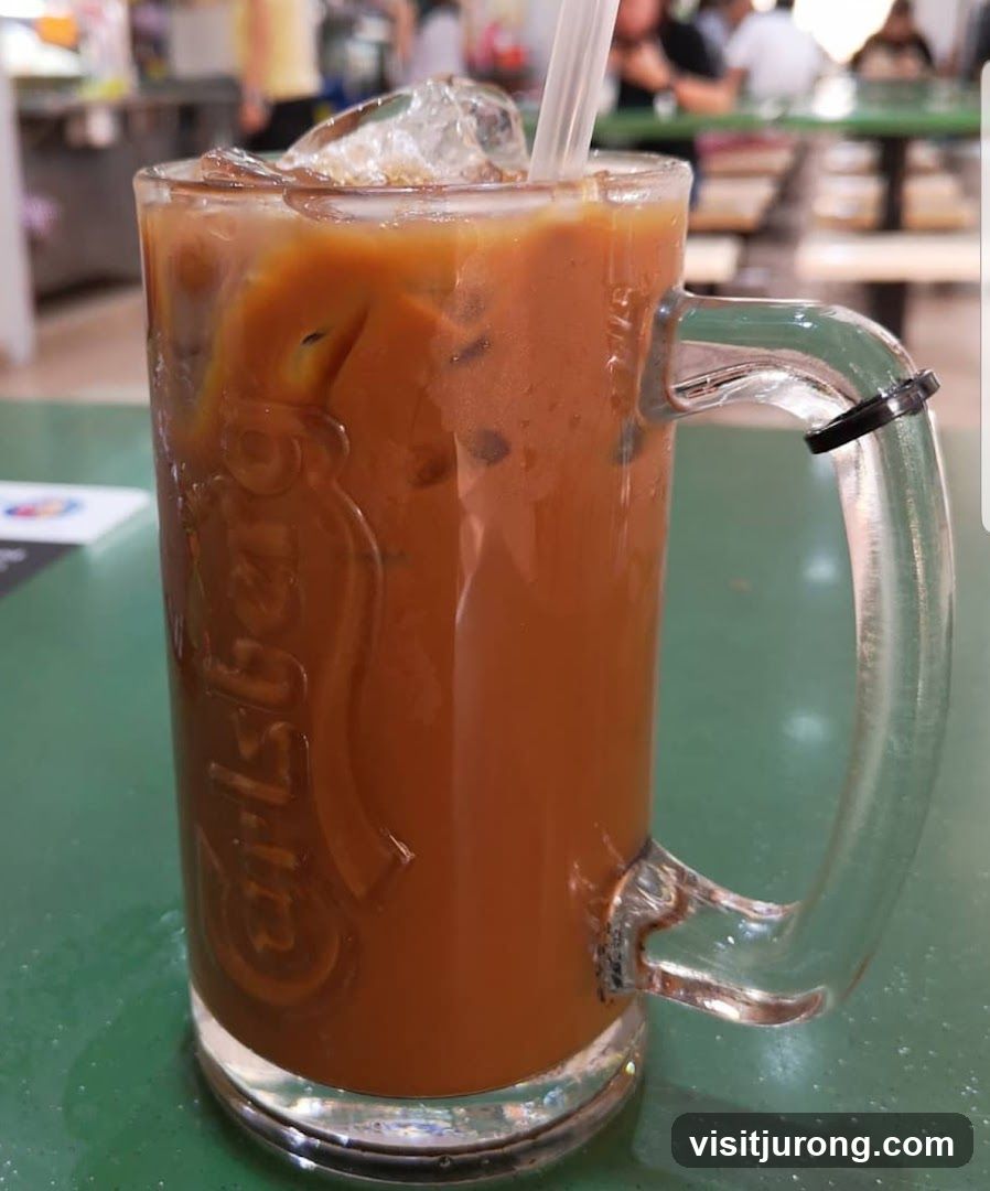 Iced Coffee in a Glass Mug