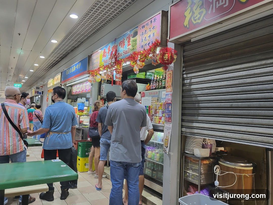 Coffee Stall with Customers