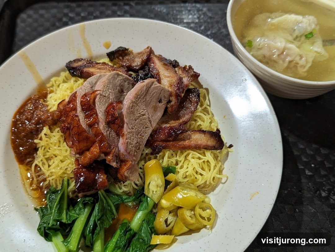 Roast Duck Noodles with Wonton Soup