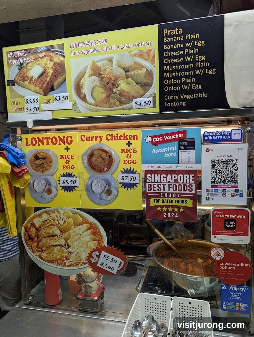 Food stall menu and offerings