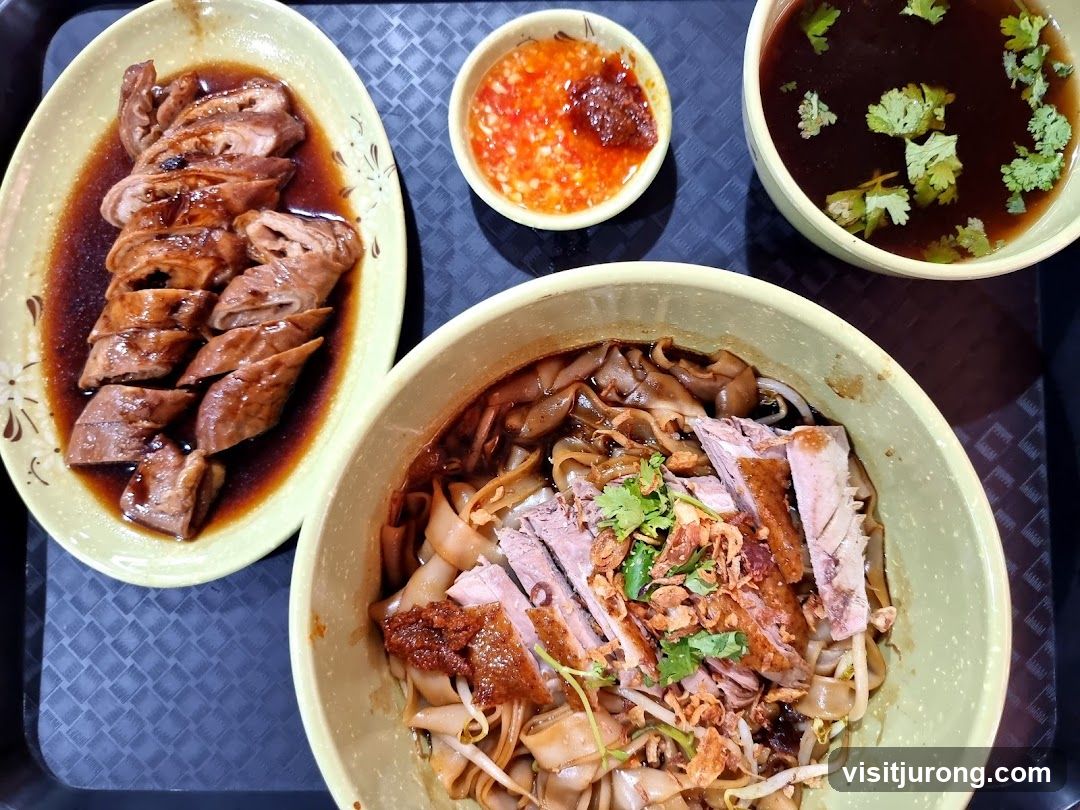 Duck Noodles and Side Dish
