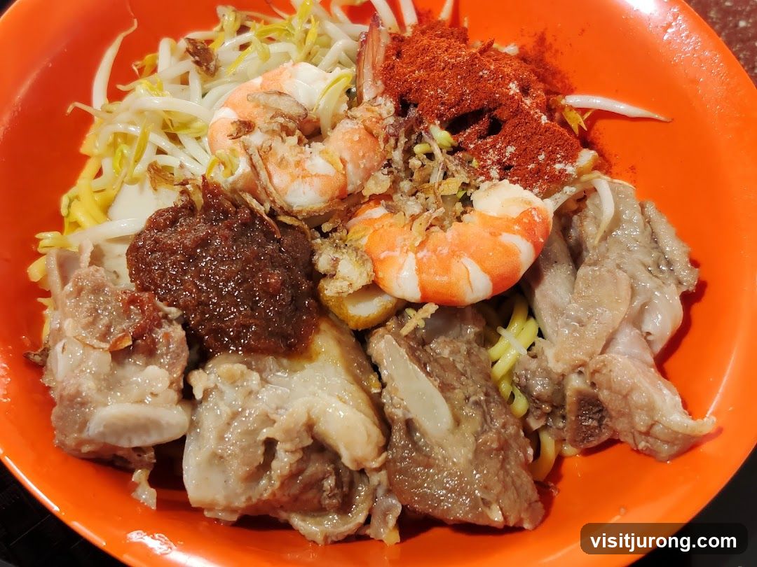 Noodles with Pork Ribs and Shrimp