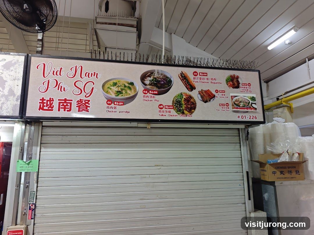 Viet Nam Pho SG Menu