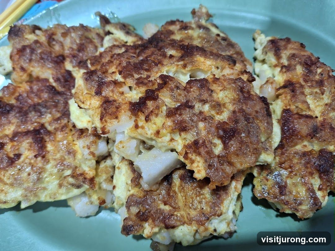 Fried Turnip Cake with Egg