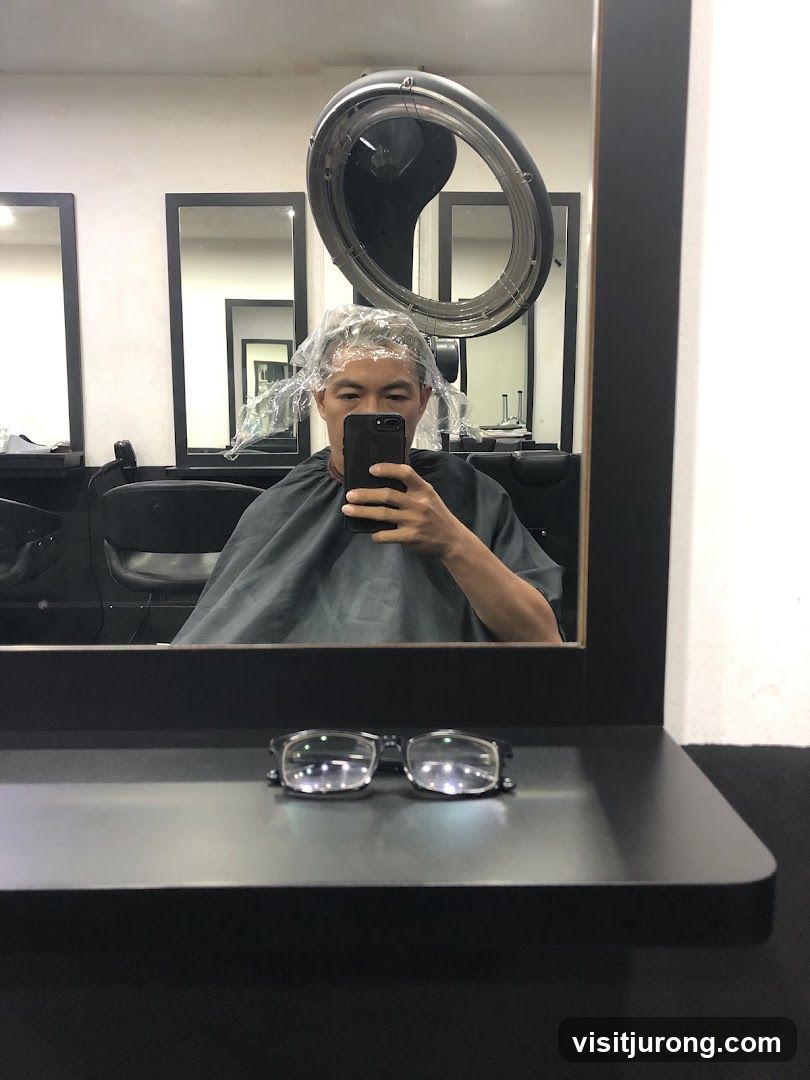 Person in Hair Salon