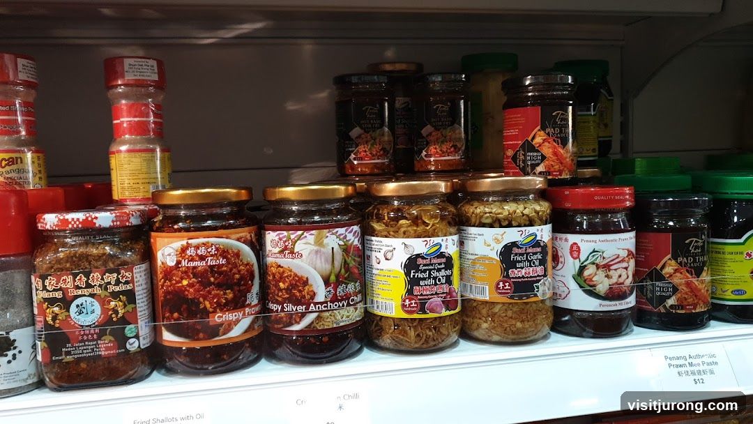 Condiments on a Shelf