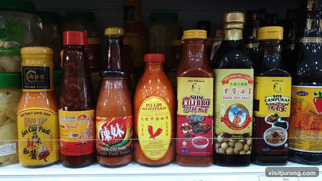 Condiments on a Shelf