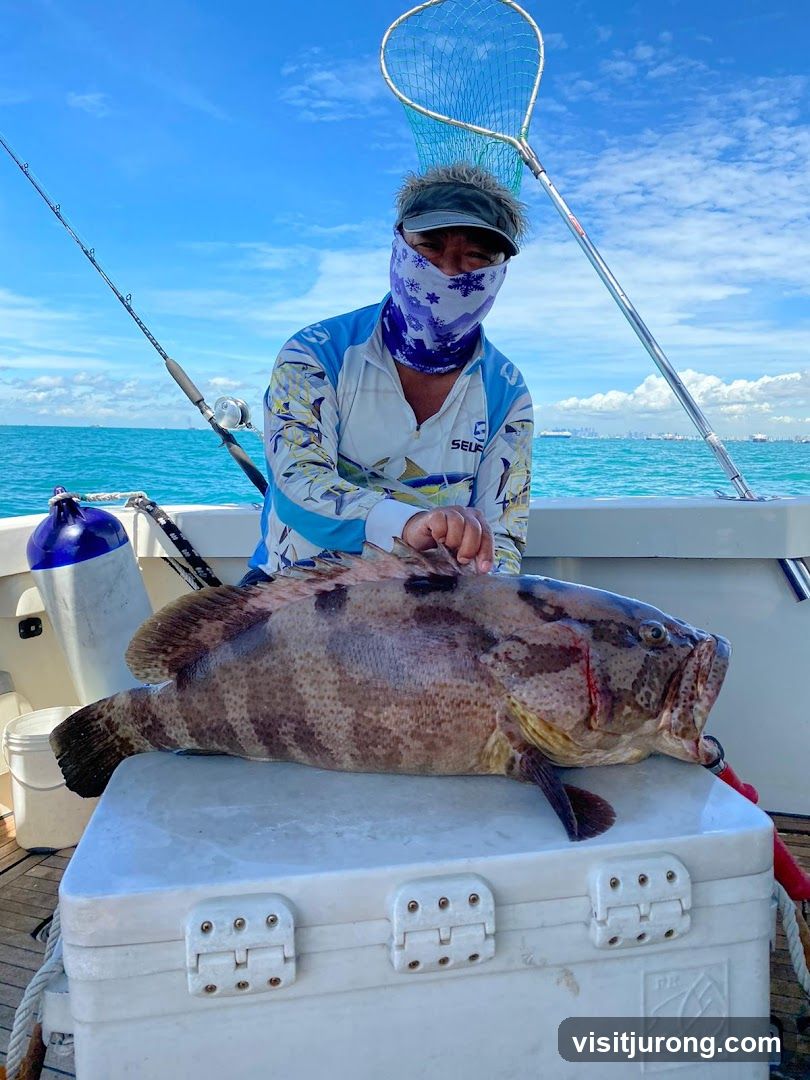 Fisherman with a large catch