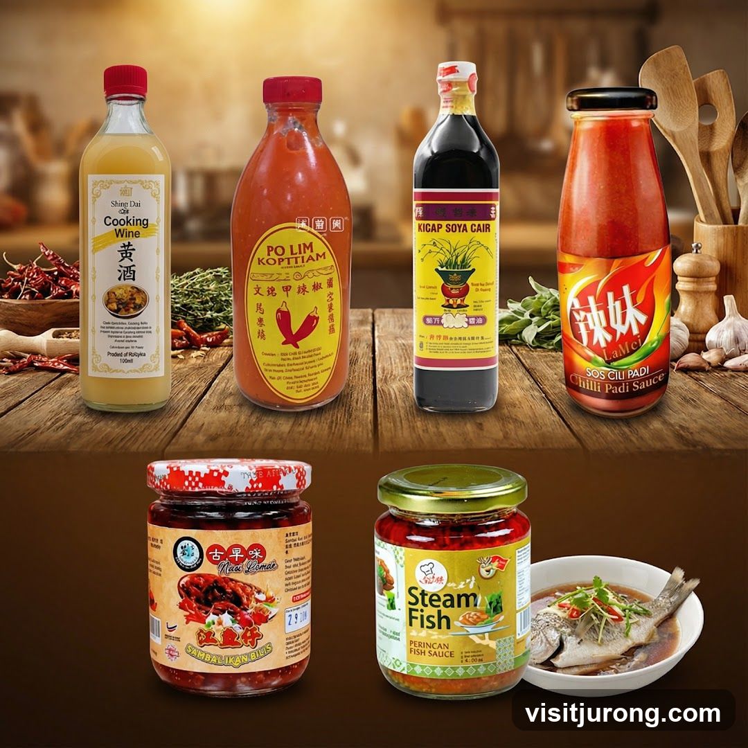Assortment of Sauces and Condiments