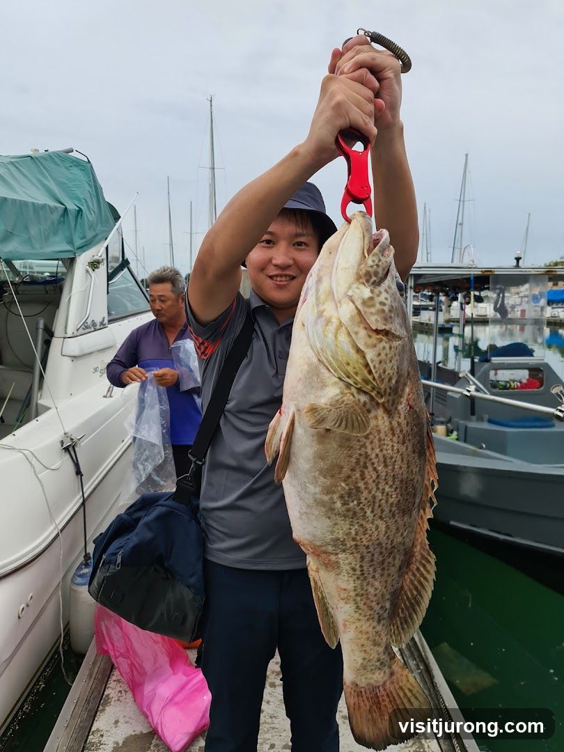 Man holding a large fish