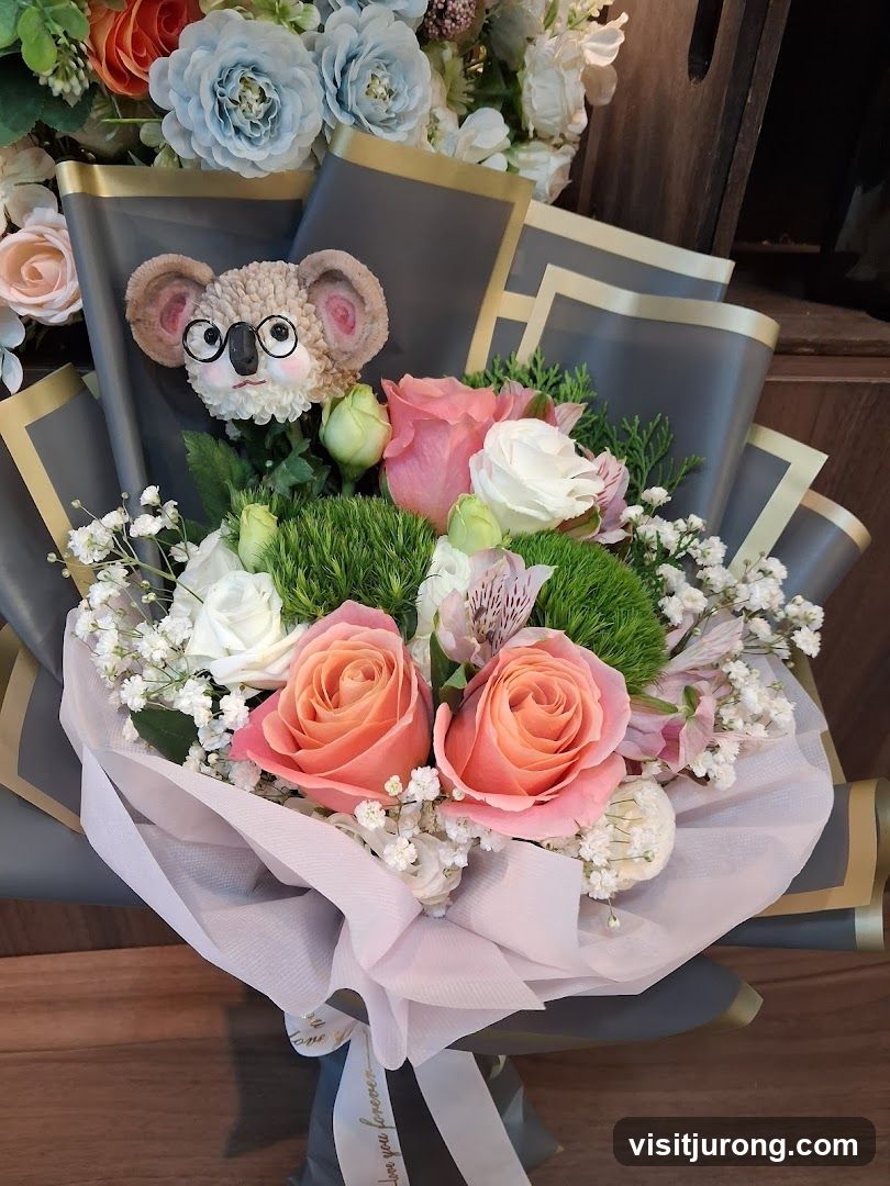 Bouquet with Koala Plushie