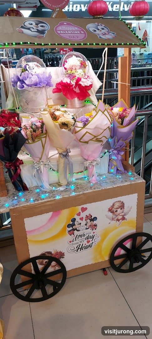 Valentine's Day Flower Cart