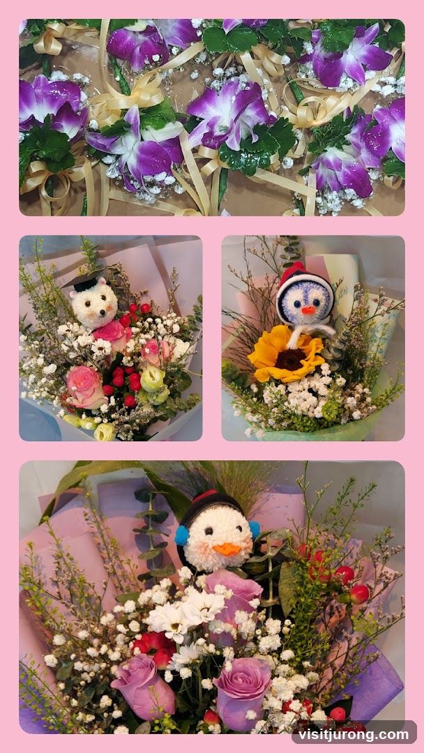 Flower Bouquets with Plush Toys