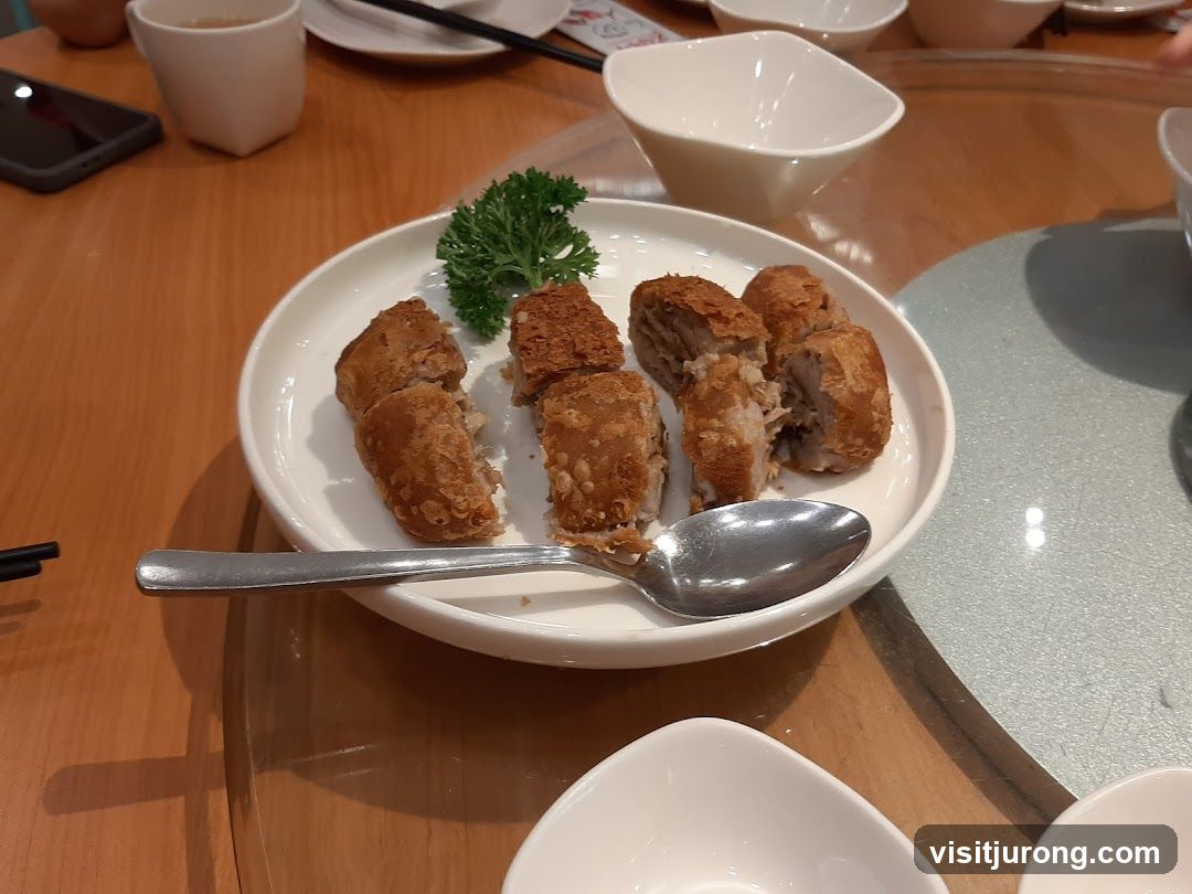 Fried Rolls on a Plate
