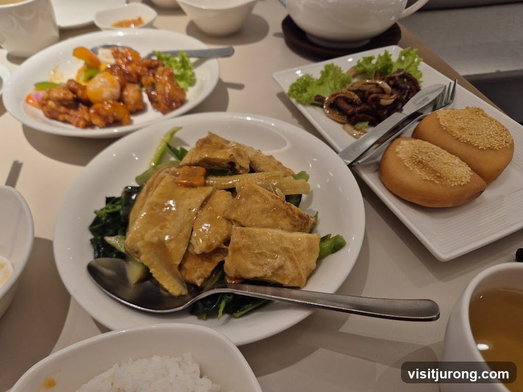 Table with various dishes