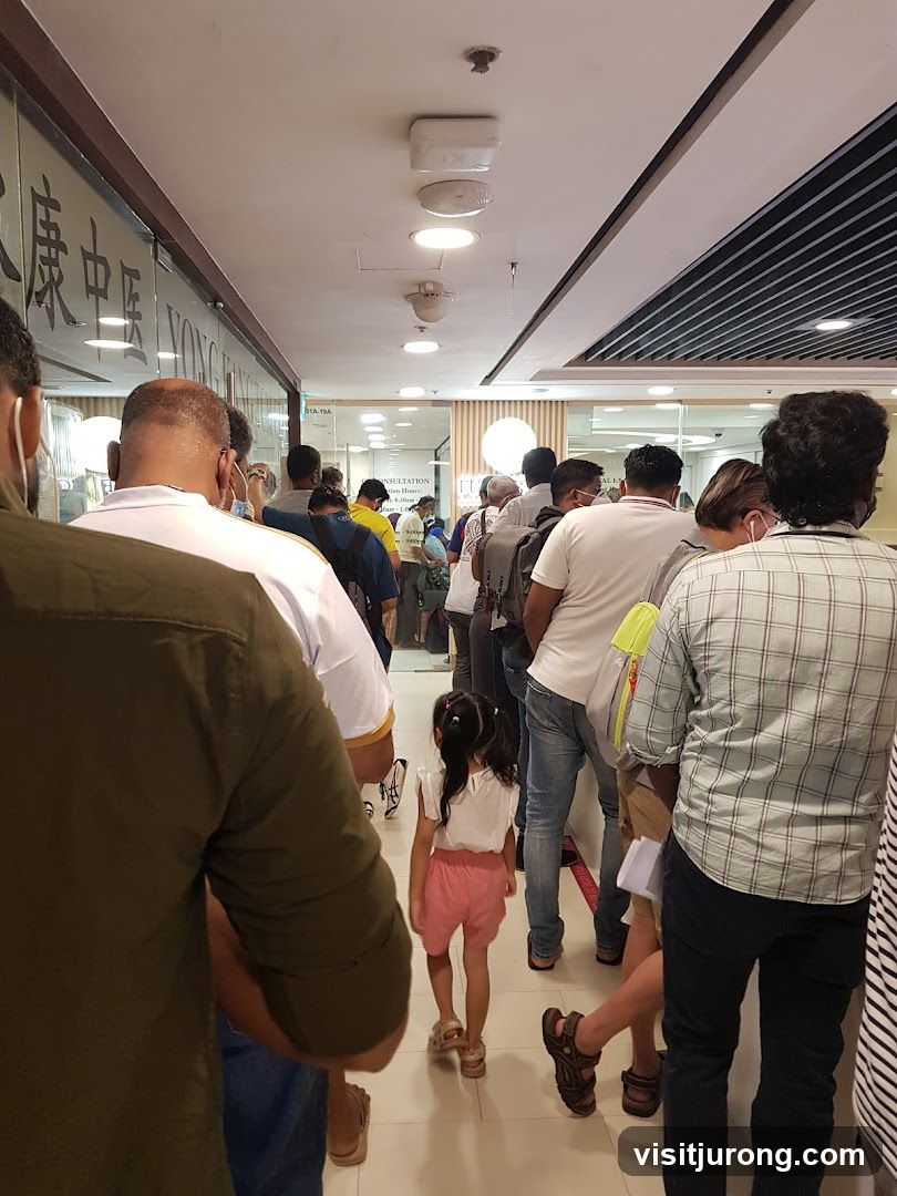 People waiting in line
