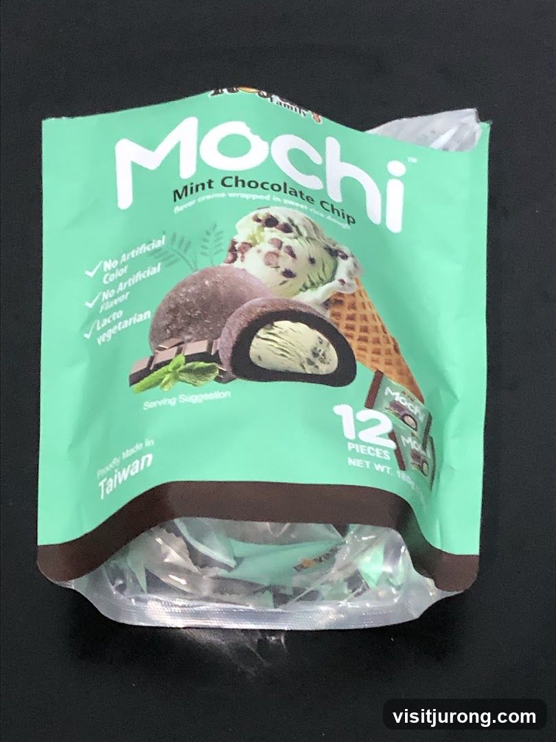 Mochi Mint Chocolate Chip Ice Cream