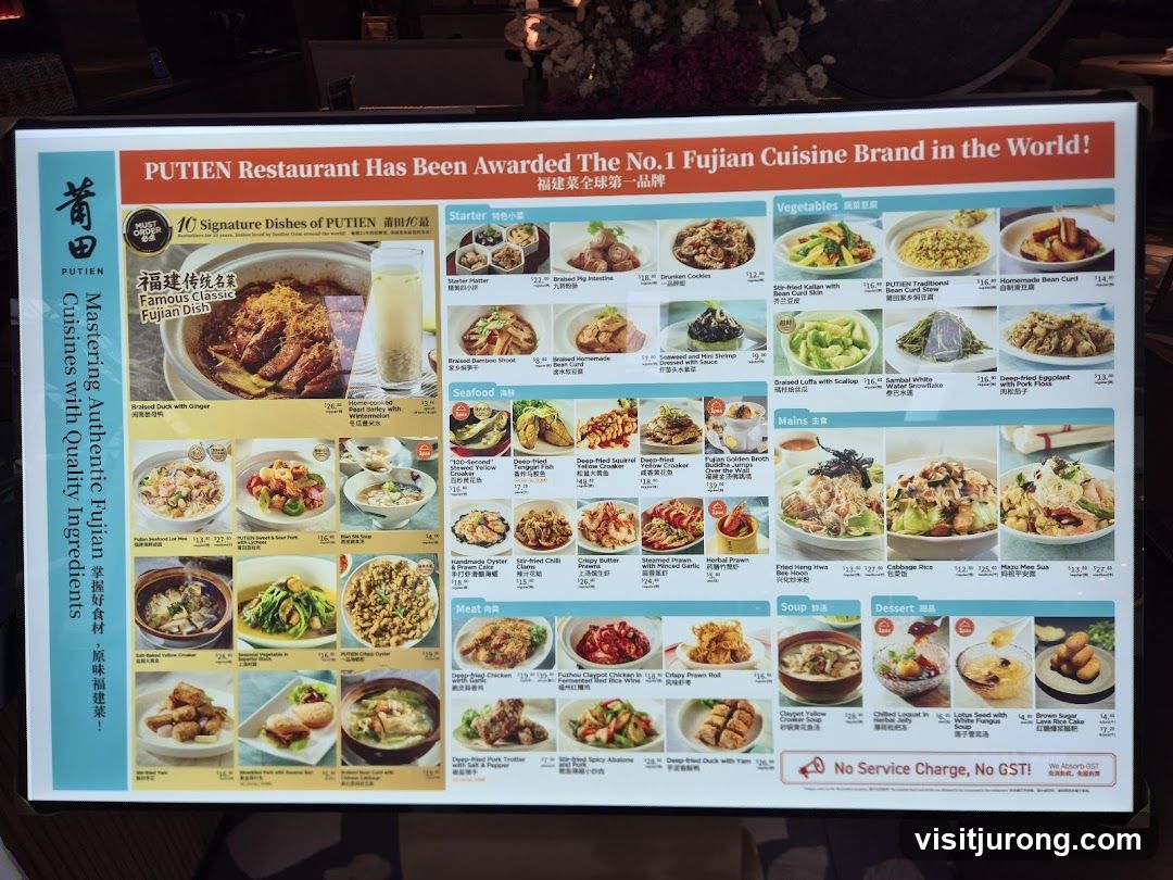 PUTIEN Restaurant Menu