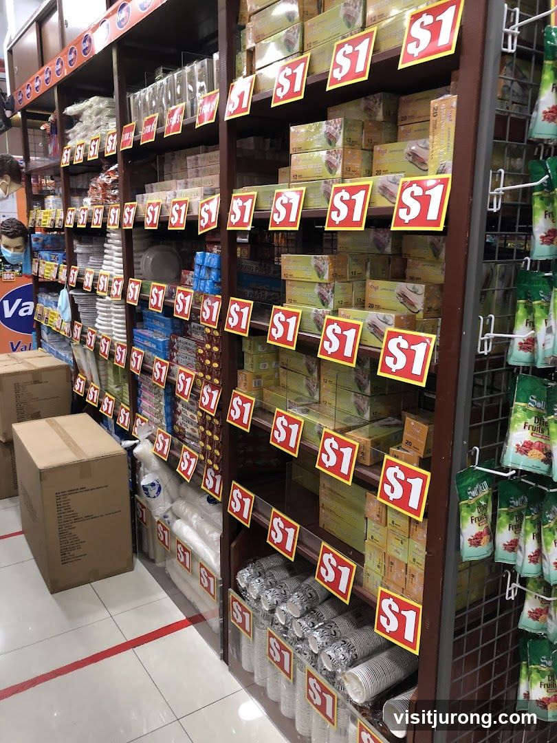 Store aisle with discounted items