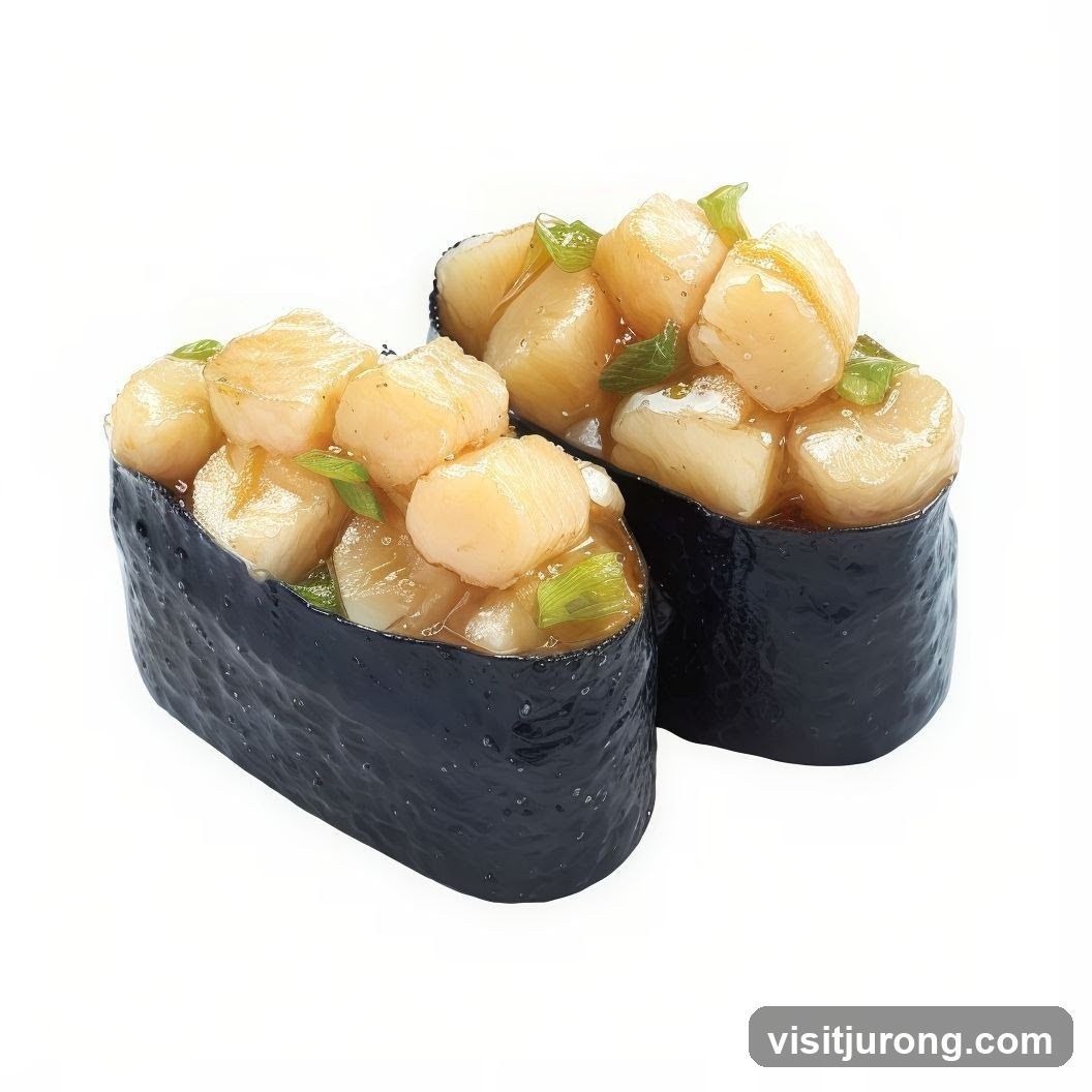 Scallop Gunkan Maki Sushi